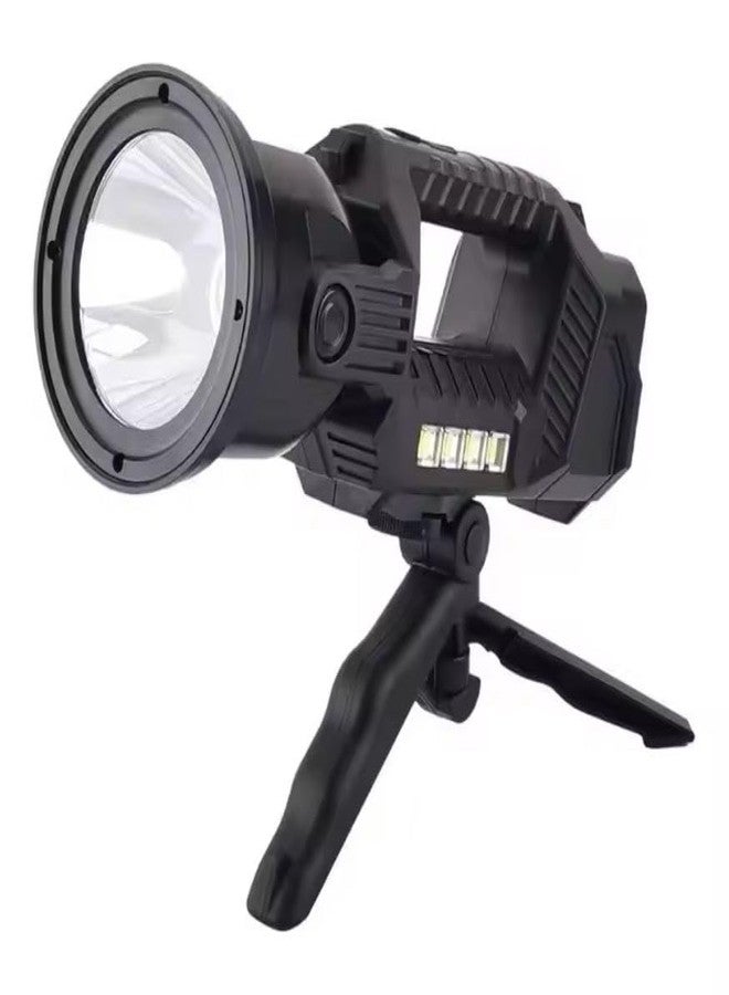 Glaceon Rechargeable Spotlight Flashlight, High Lumens Handheld Spotlight,LED Searchlight 6 Light Modes Foldable Tripod for During Hurricane,Emergency,Outages,Hunting, Hiking, Camping (GC-09) - Image 1